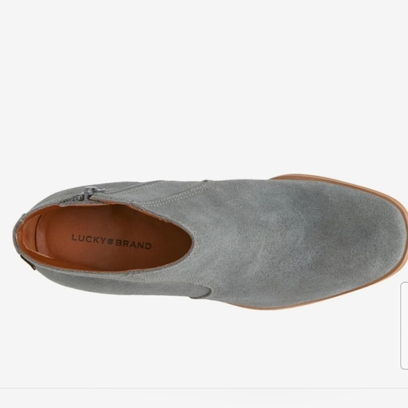 Lucky Brand, Pellyon Western Bootie, Slate Grey‎ (bluish tone), Size 8 - NWT - Picture 4 of 14